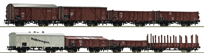 Set of 8 Freight cars<br /><a href='images/pictures/Roco/220889.jpg' target='_blank'>Full size image</a>